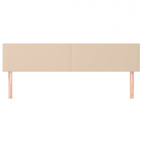 Têtes de lit 2 pcs Cappuccino 90x5x78/88 cm Similicuir