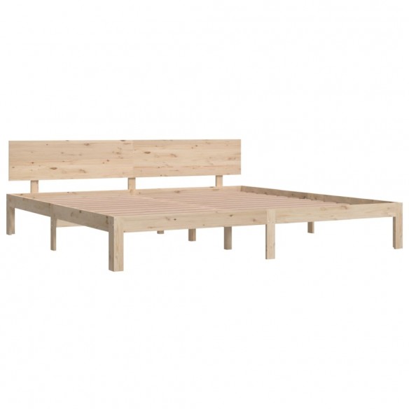 Cadre de lit Bois de pin massif 200x200 cm