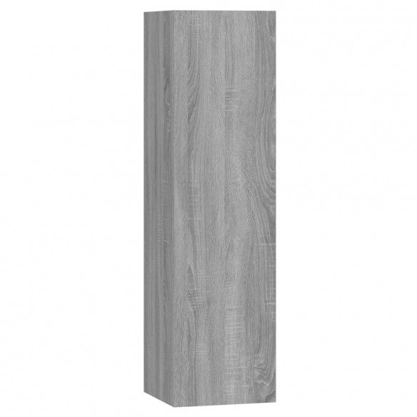 Ensemble de meubles TV 4 pcs Sonoma gris Bois d'ingénierie