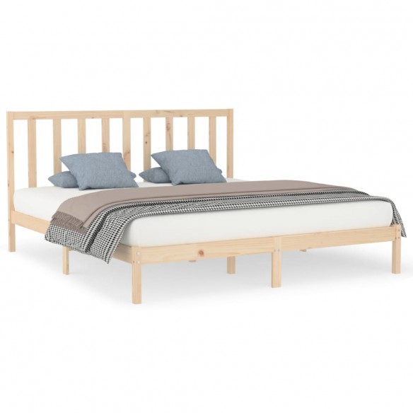 Cadre de lit bois massif 180x200 cm super king