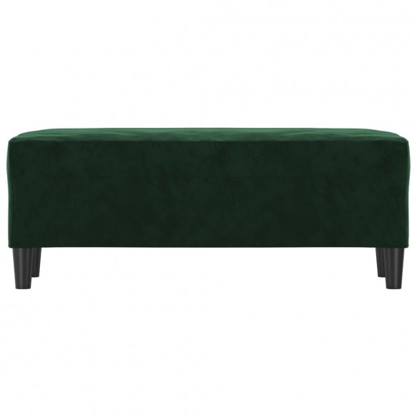 Banc Vert foncé 100x35x41 cm Velours