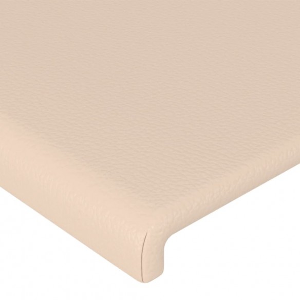 Têtes de lit 2 pcs Cappuccino 90x5x78/88 cm Similicuir