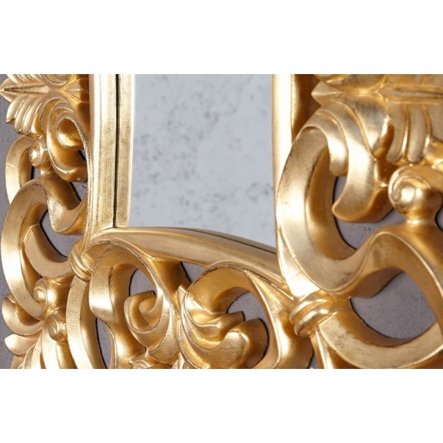 Miroir mural style baroque teinté doré