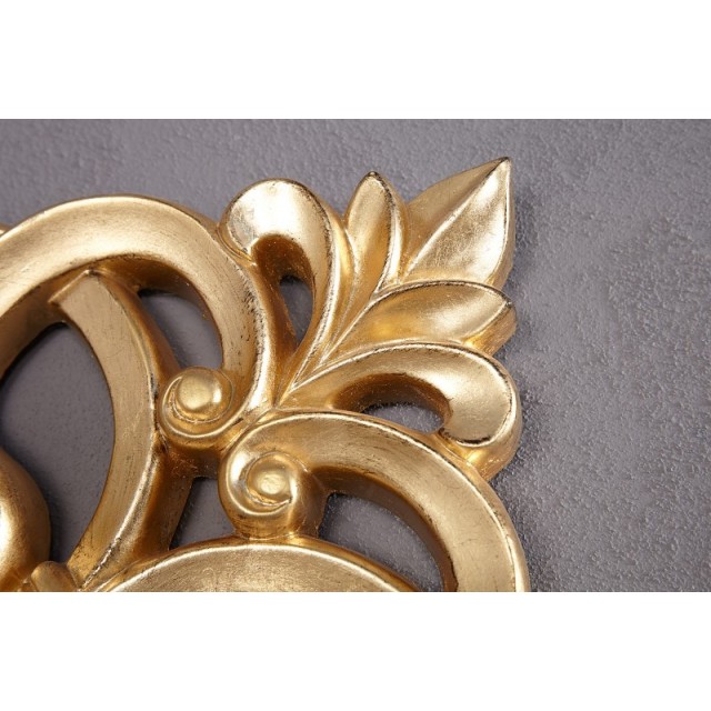 Miroir mural style baroque teinté doré