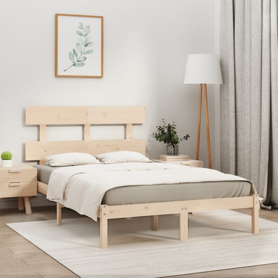 Cadre de lit bois massif 180x200 cm super king