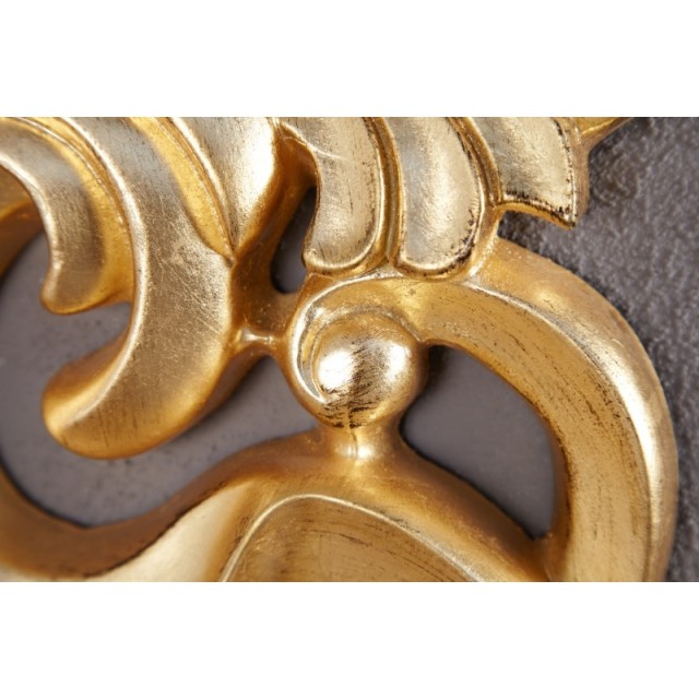 Miroir mural style baroque teinté doré