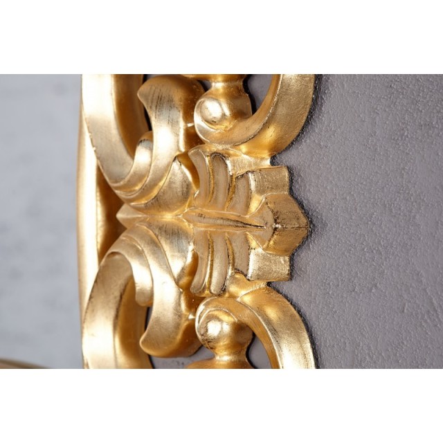 Miroir mural style baroque teinté doré