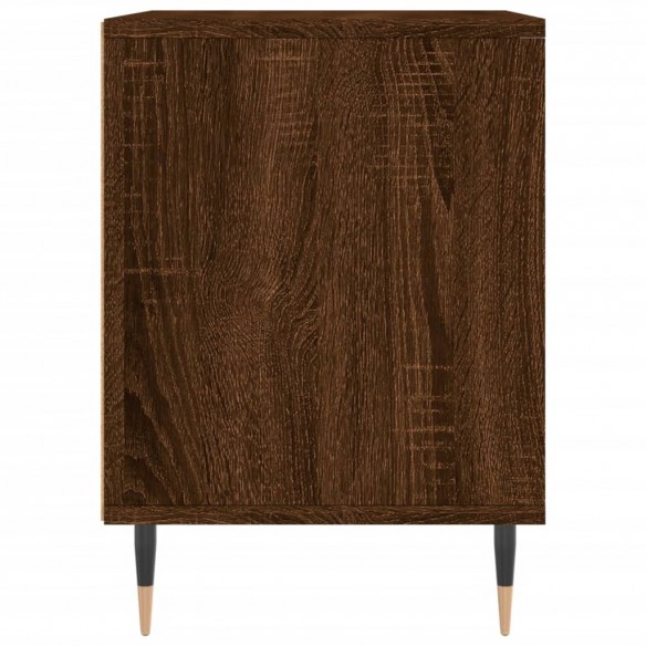 Table de chevet chêne marron 40x35x50 cm bois d’ingénierie