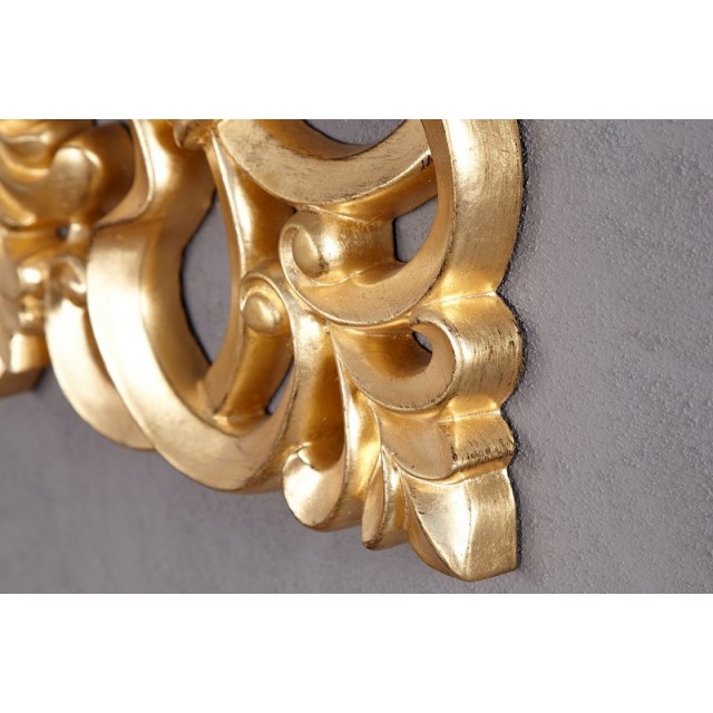 Miroir mural style baroque teinté doré