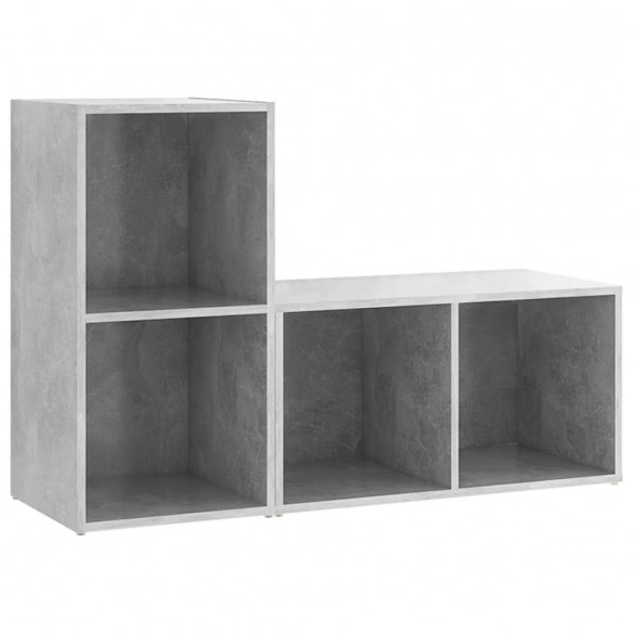 Meubles TV 2 pcs Gris béton 72x35x36,5 cm Aggloméré