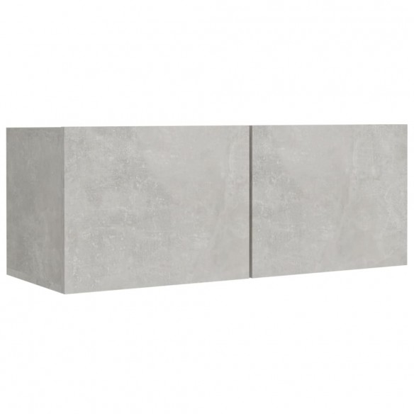 Ensemble de meubles TV 8 pcs Gris béton Bois d'ingénierie