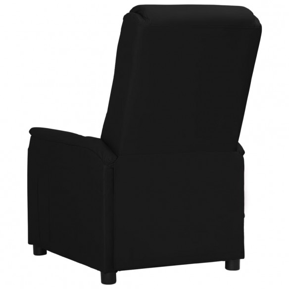 Fauteuil électrique de massage Noir Similicuir