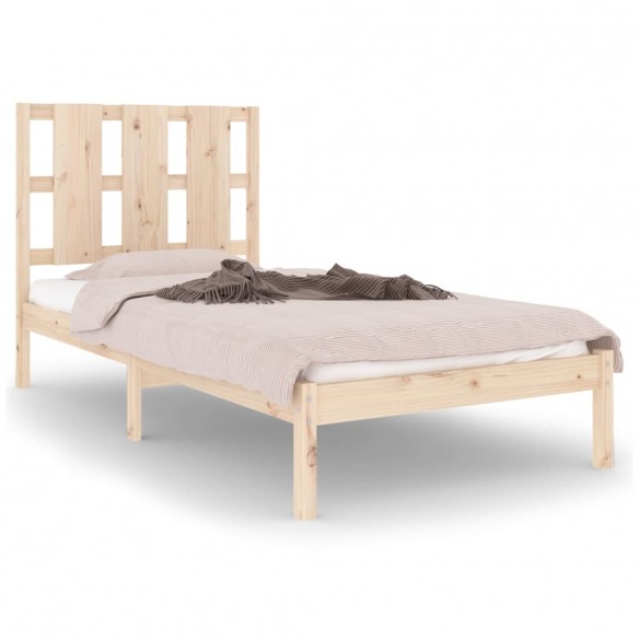 Cadre de lit bois massif 75x190 cm petit simple