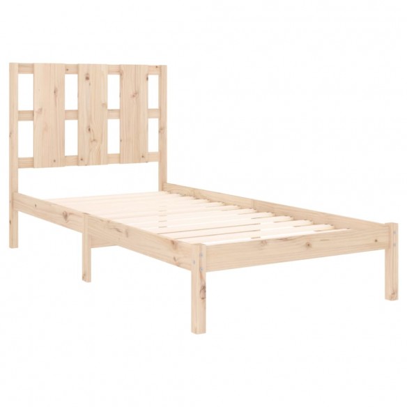 Cadre de lit bois massif 75x190 cm petit simple