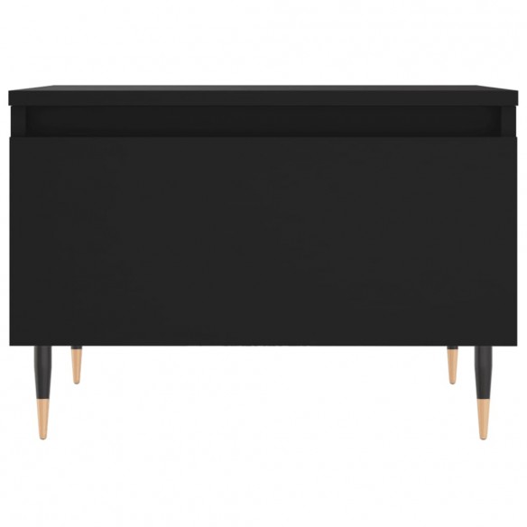 Table basse noir 50x46x35 cm bois d'ingénierie
