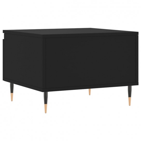 Table basse noir 50x46x35 cm bois d'ingénierie