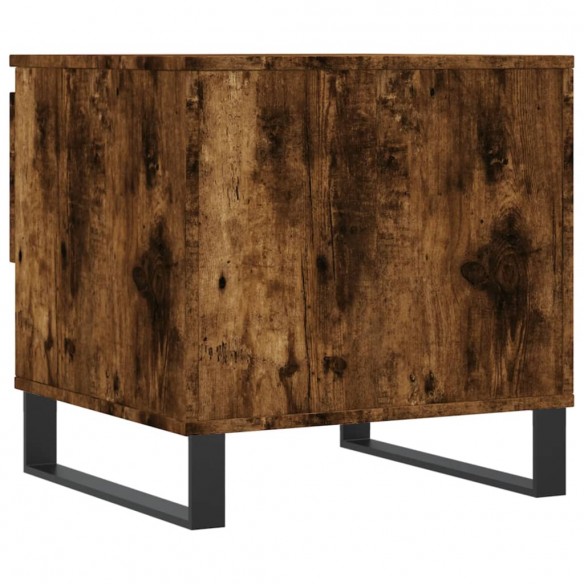 Table basse chêne fumé 50x46x50 cm bois d'ingénierie