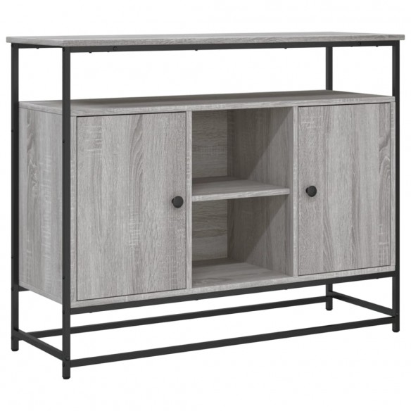 Buffet sonoma gris 100x35x80 cm bois d'ingénierie