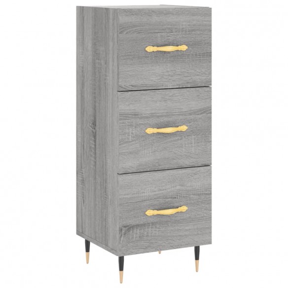 Buffet haut Sonoma gris 34,5x34x180 cm Bois d'ingénierie