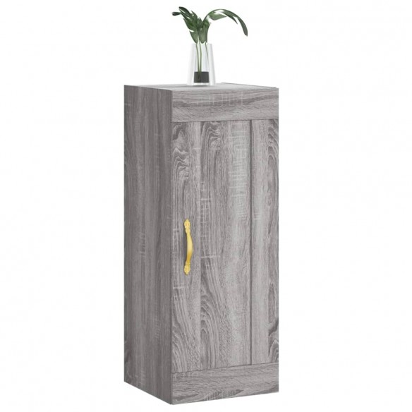 Armoire murale sonoma gris 34,5x34x90 cm bois d'ingénierie