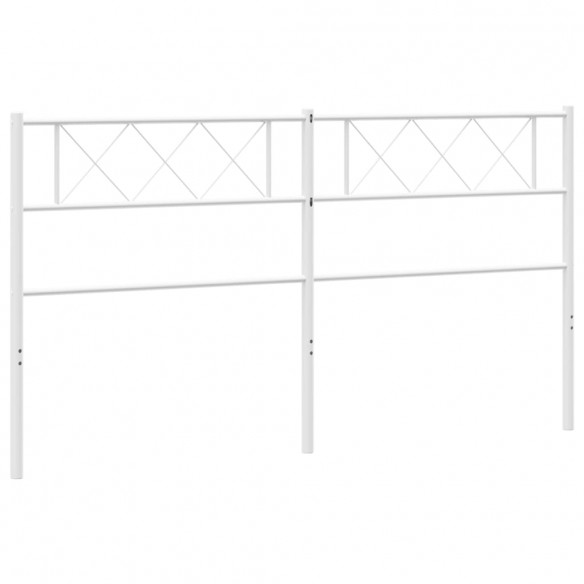 Tête de lit métal blanc 193 cm