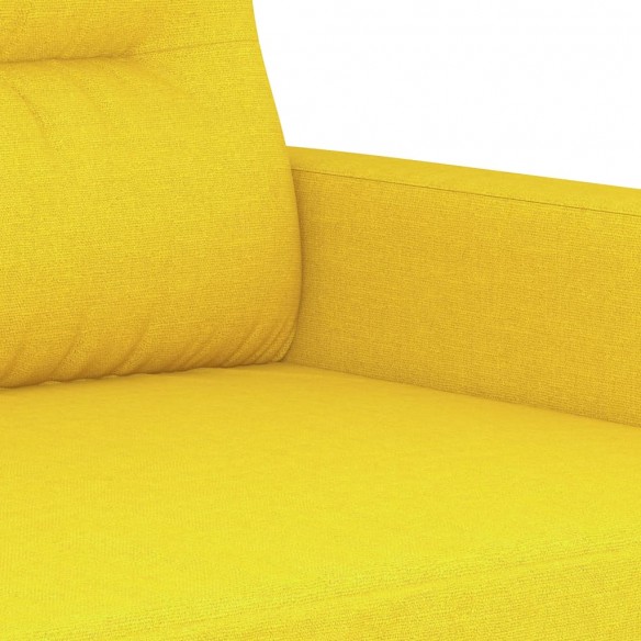 Canapé à 3 places Jaune clair 180 cm Tissu