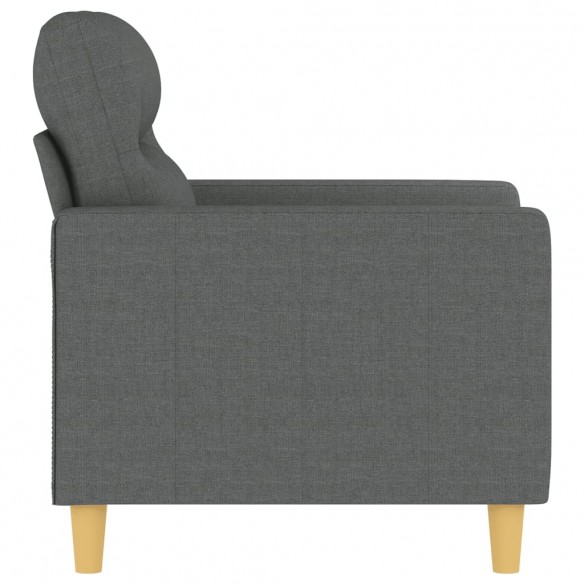 Fauteuil Gris foncé 60 cm Tissu