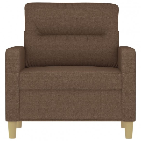 Fauteuil Marron 60 cm Tissu