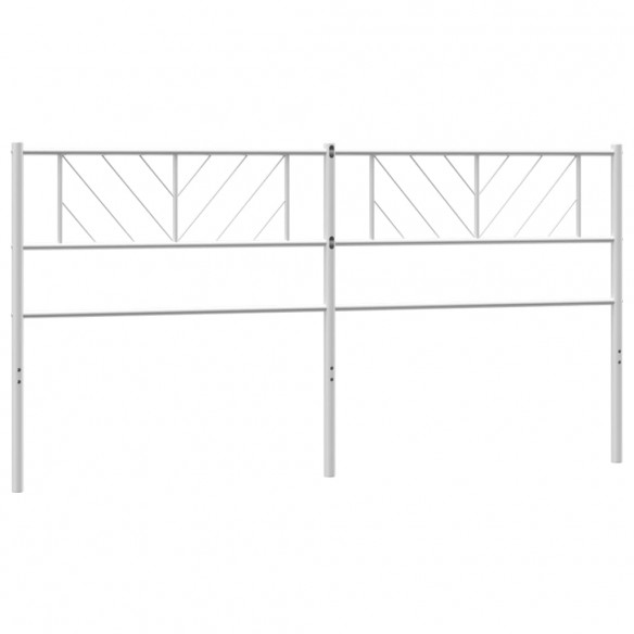 Tête de lit métal blanc 180 cm