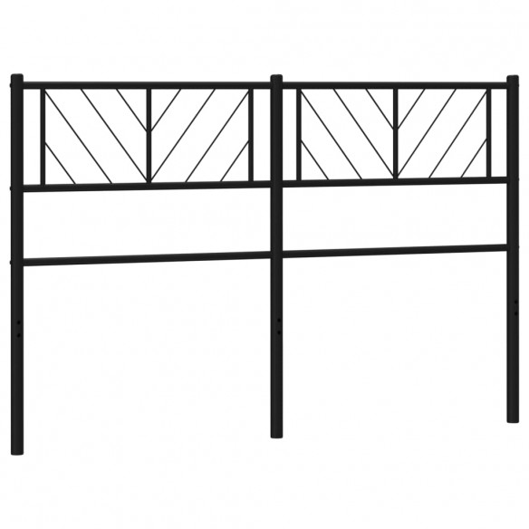 Tête de lit métal noir 135 cm