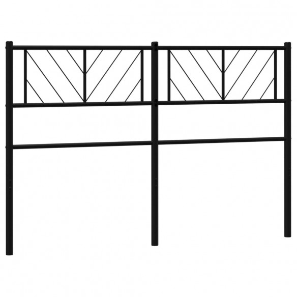 Tête de lit métal noir 135 cm