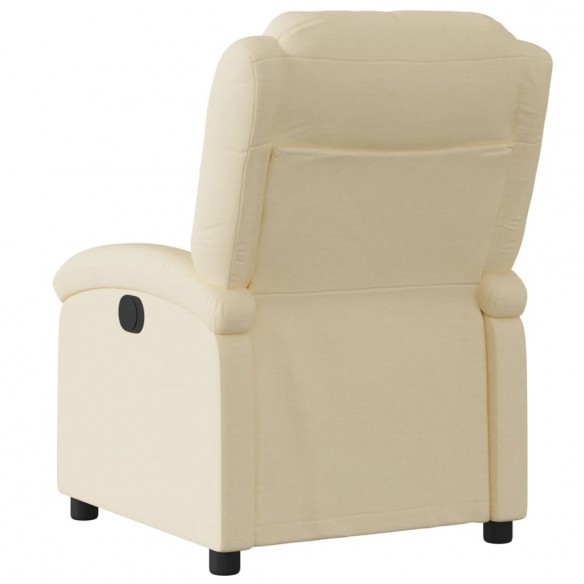 Fauteuil inclinable Crème Tissu