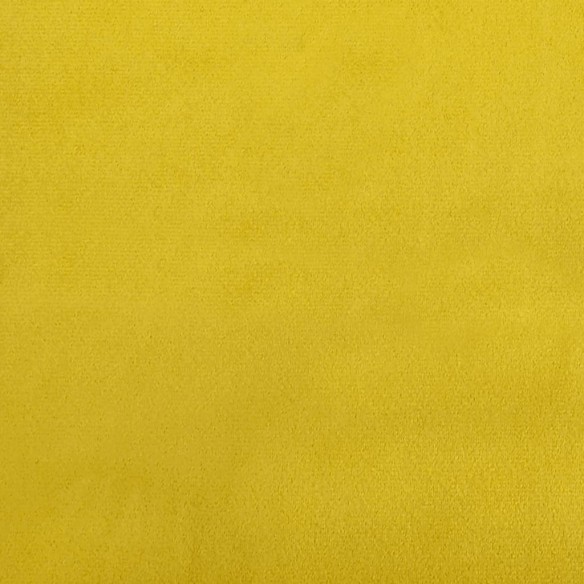 Banc avec dossier jaune 119,5x64,5x75 cm velours