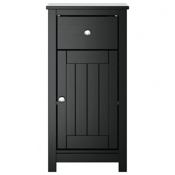 Armoire de salle de bain BERG noir 40x34x80 cm pin massif