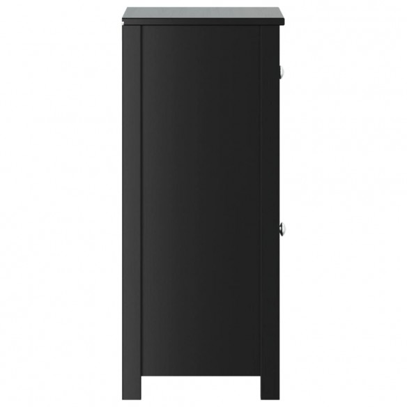 Armoire de salle de bain BERG noir 40x34x80 cm pin massif