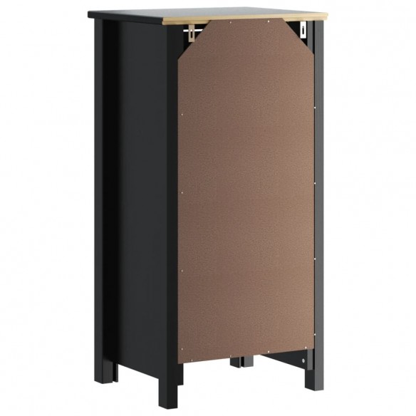 Armoire de salle de bain BERG noir 40x34x80 cm pin massif