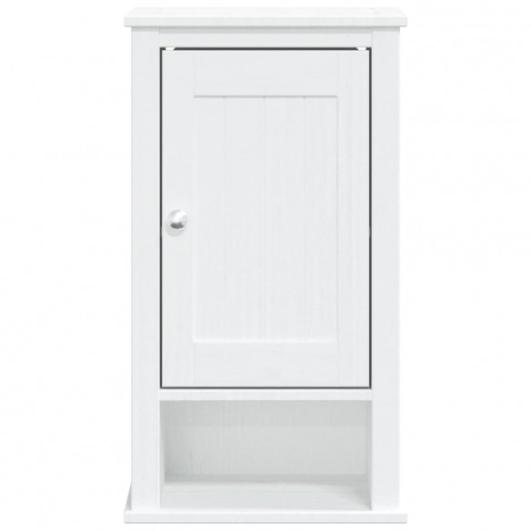 Armoire murale de salle de bain BERG blanc bois de pin massif