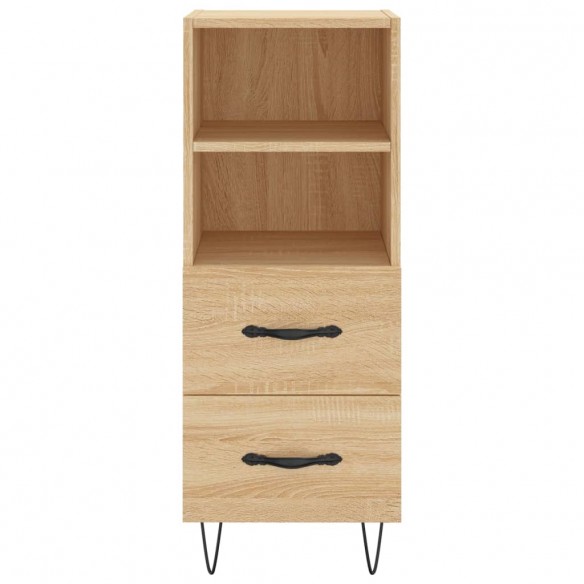 Buffet haut Chêne sonoma 34,5x34x180 cm Bois d'ingénierie