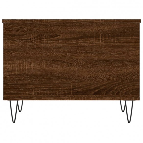 Table basse Chêne marron 60x44,5x45 cm Bois d'ingénierie