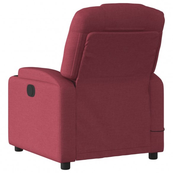 Fauteuil de massage inclinable Rouge bordeaux Tissu