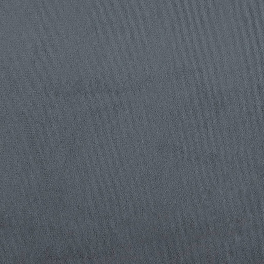 Banc avec coussins gris foncé 120,5x65x75 cm velours