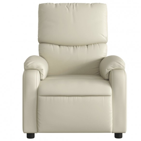 Fauteuil inclinable Crème Similicuir