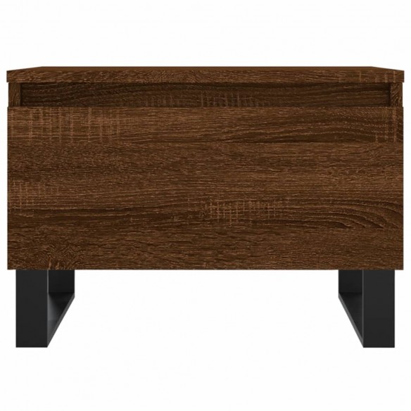 Table basse chêne marron 50x46x35 cm bois d'ingénierie
