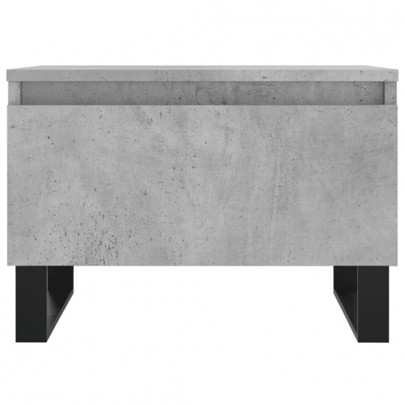 Table basse gris béton 50x46x35 cm bois d'ingénierie