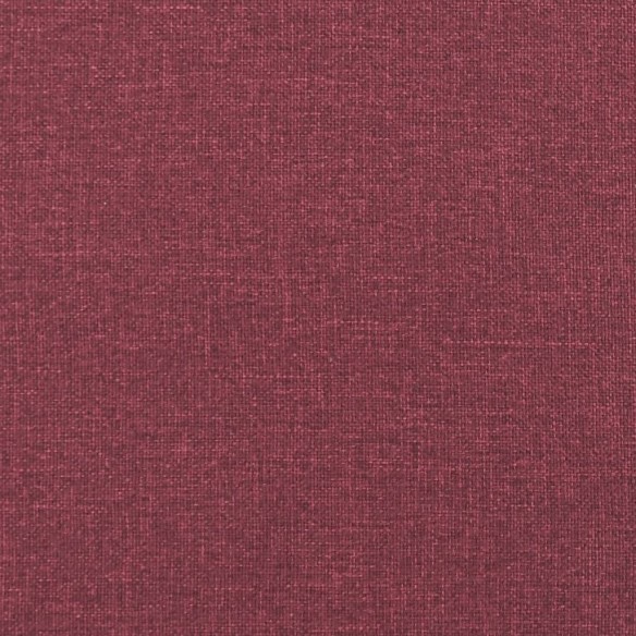 Canapé à 3 places Rouge bordeaux 180 cm Tissu