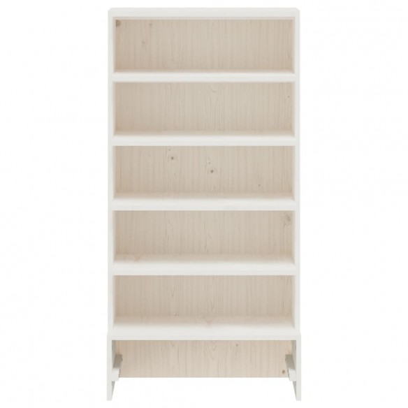 Armoire à chaussures blanc 52x30x104 cm bois de pin massif