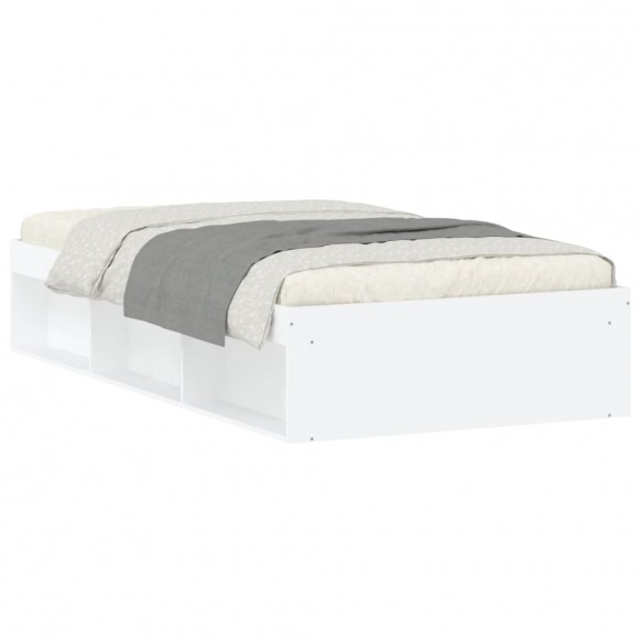Cadre de lit blanc 90x200 cm