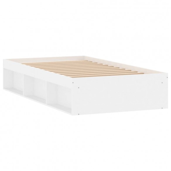 Cadre de lit blanc 90x200 cm
