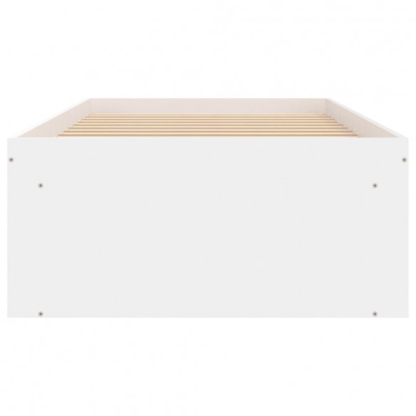 Cadre de lit blanc 75x190 cm petit simple