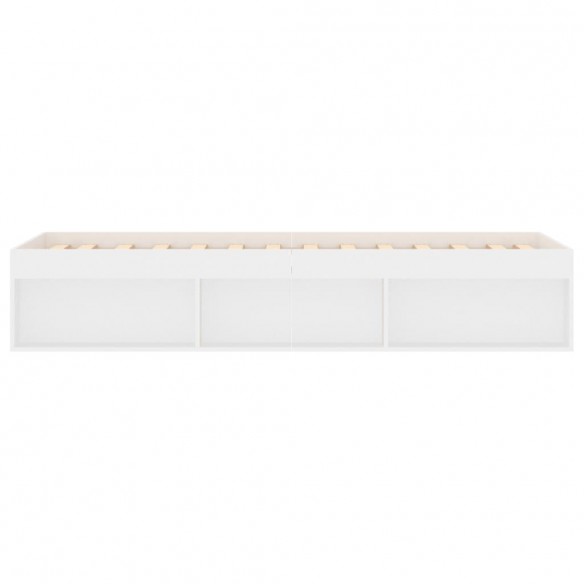 Cadre de lit blanc 75x190 cm petit simple